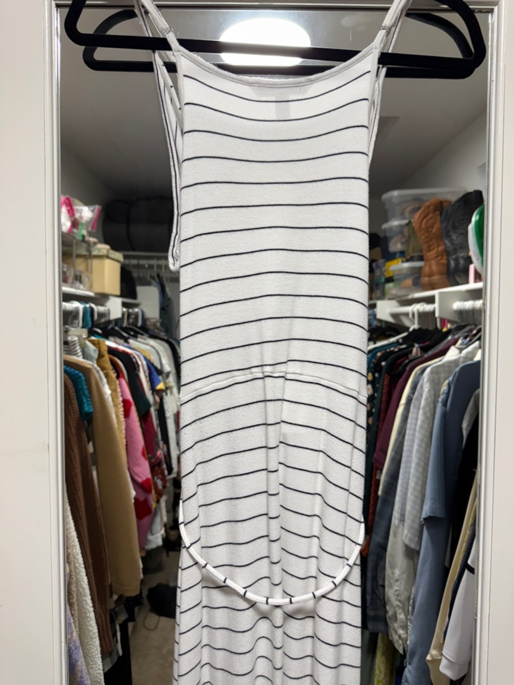 White Striped Dress - Picture 5 of 5